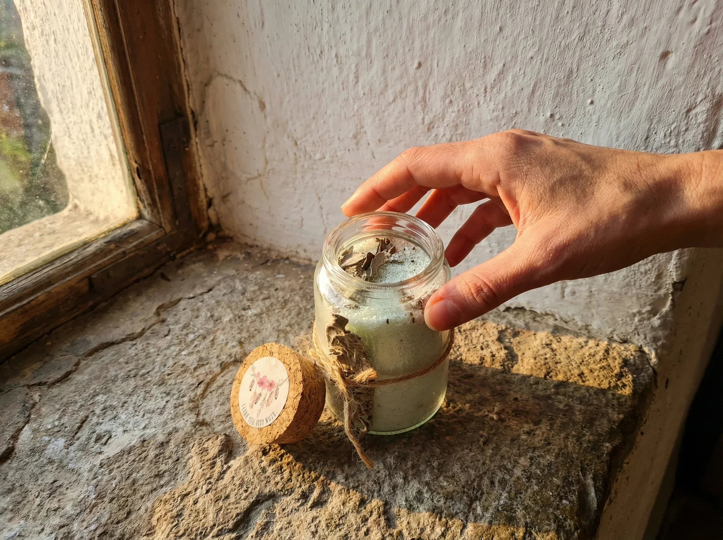 Bougie de sable Sauge & Ambre - Purification des Lieux - Essences Agape 25276894