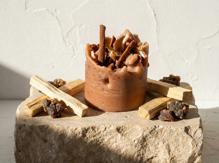 Bougie naturelle Palo Santo & Myrrhe - Purification & Ancrage - Essences Agape 55093396