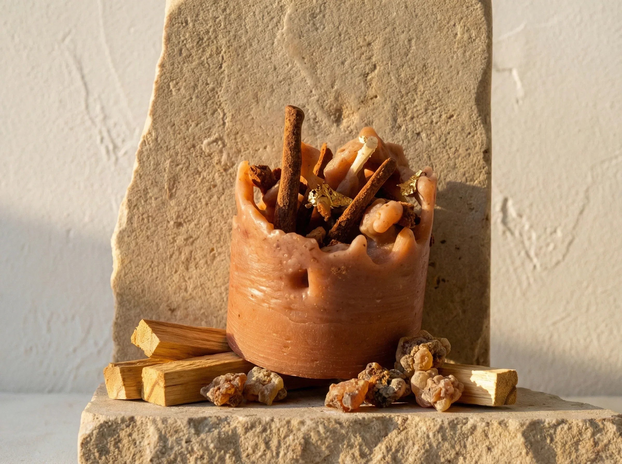 Bougie naturelle Palo Santo & Myrrhe - Purification & Ancrage - Essences Agape 98885169