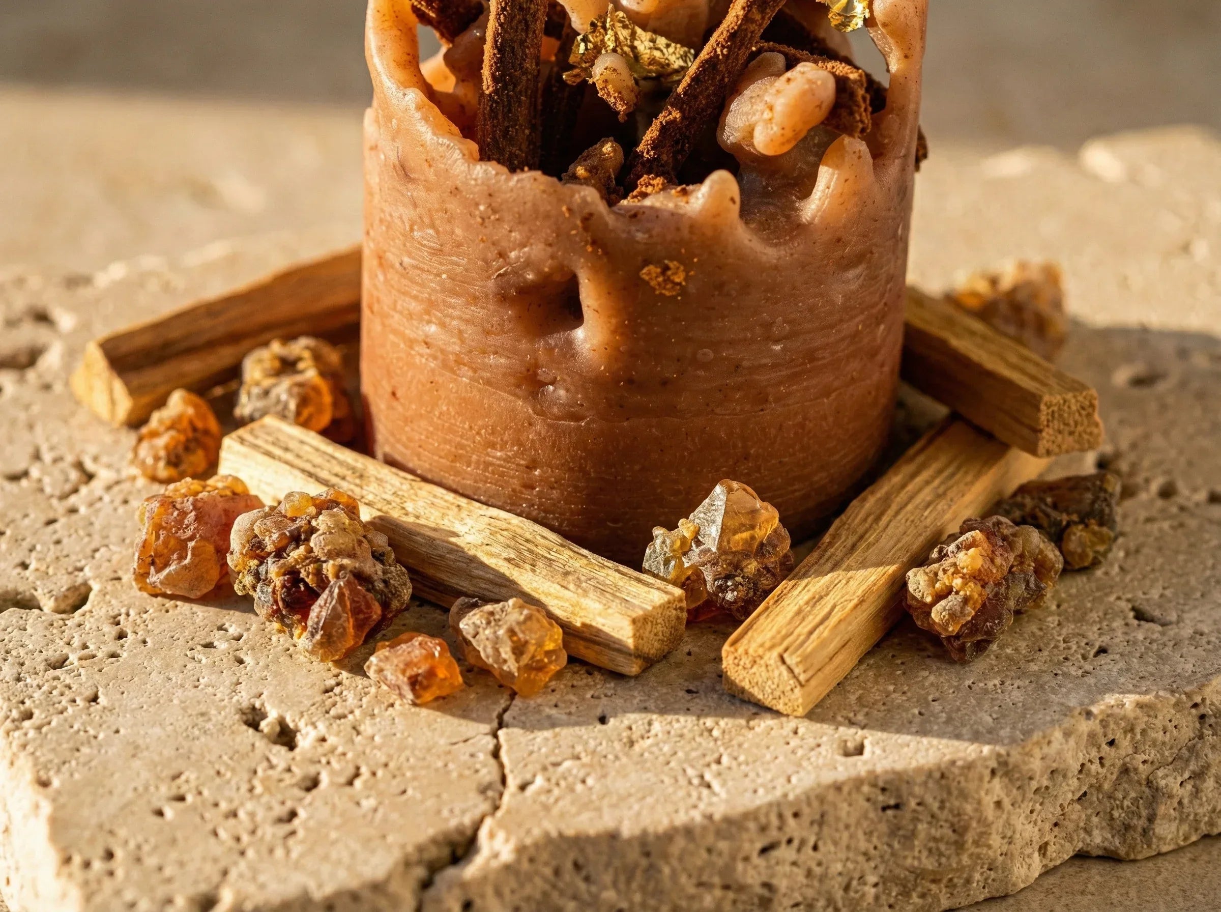 Bougie naturelle Palo Santo & Myrrhe - Purification & Ancrage - Essences Agape 80003872