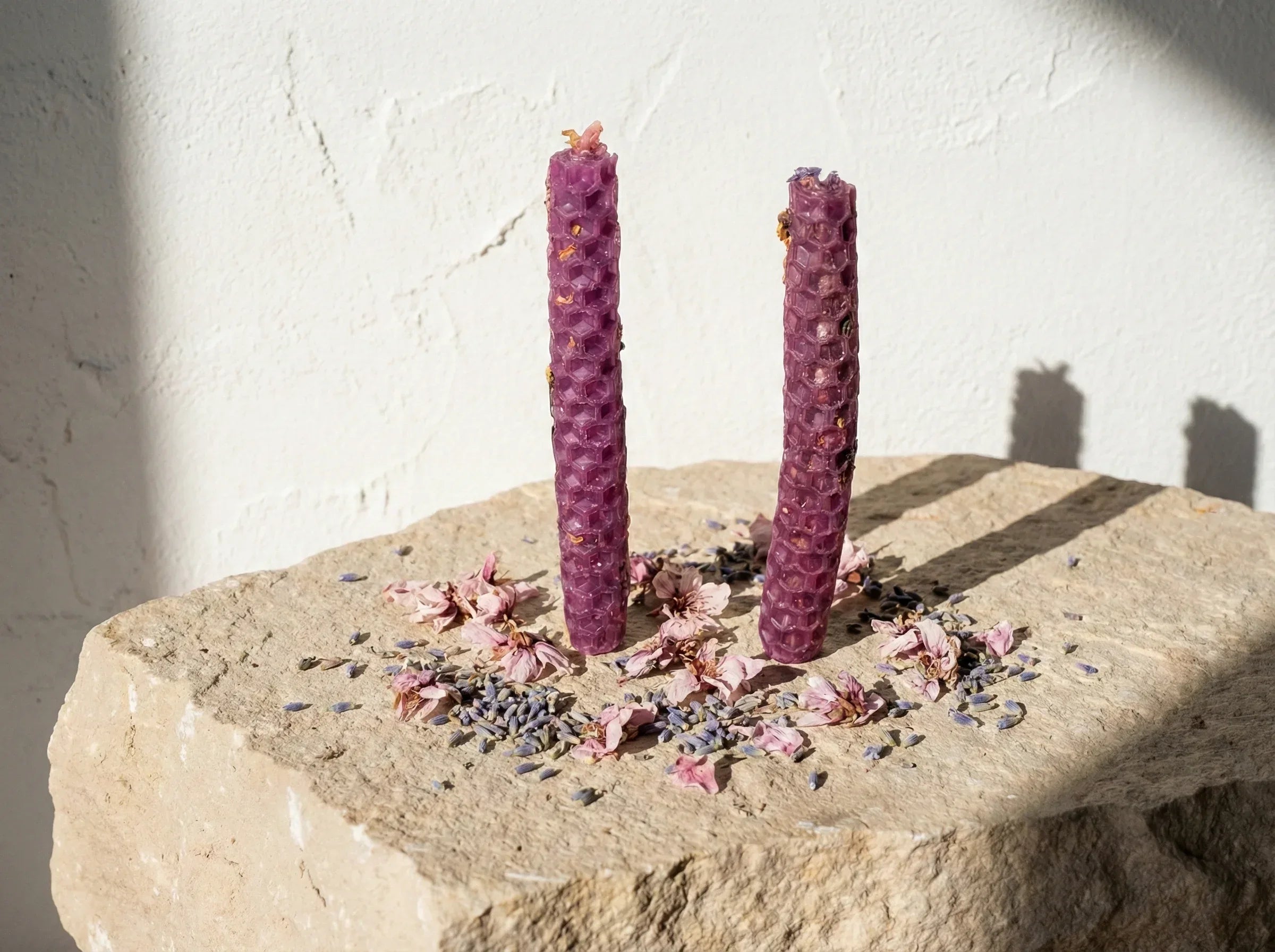 Bougies Artisanales Cerisier & Lavande - Calme & Relaxation - Essences Agape 16165927