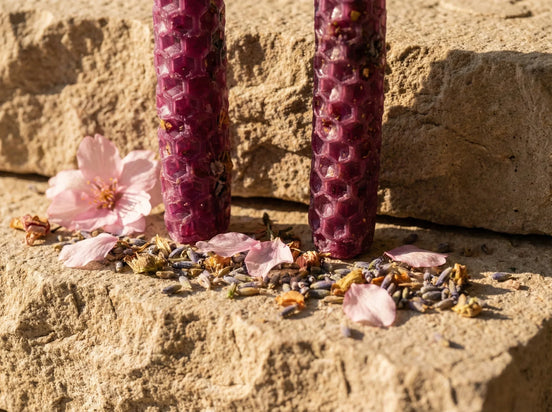 Bougies Artisanales Cerisier & Lavande - Calme & Relaxation - Essences Agape 63275984