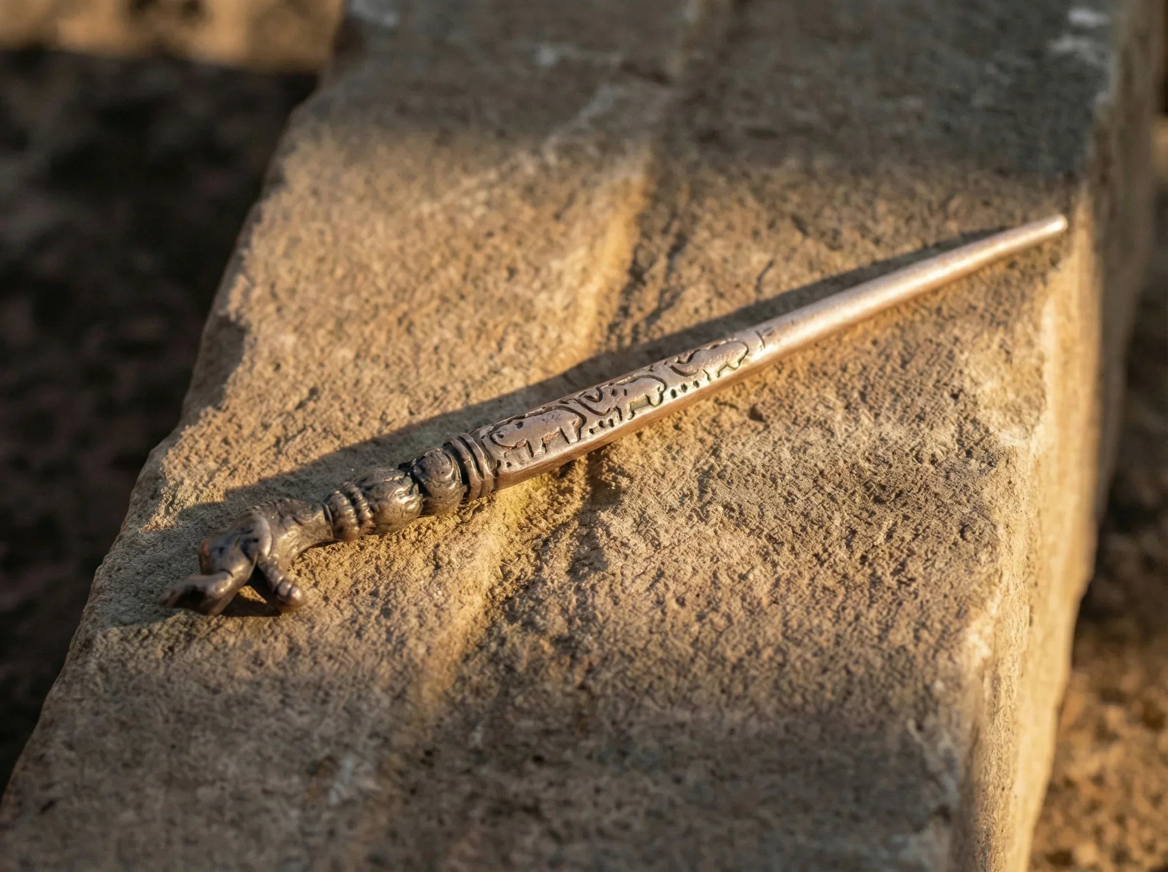 Broche romaine artisanale éléphant - Sagesse & Mémoire Antique - Essences Agape 94138158