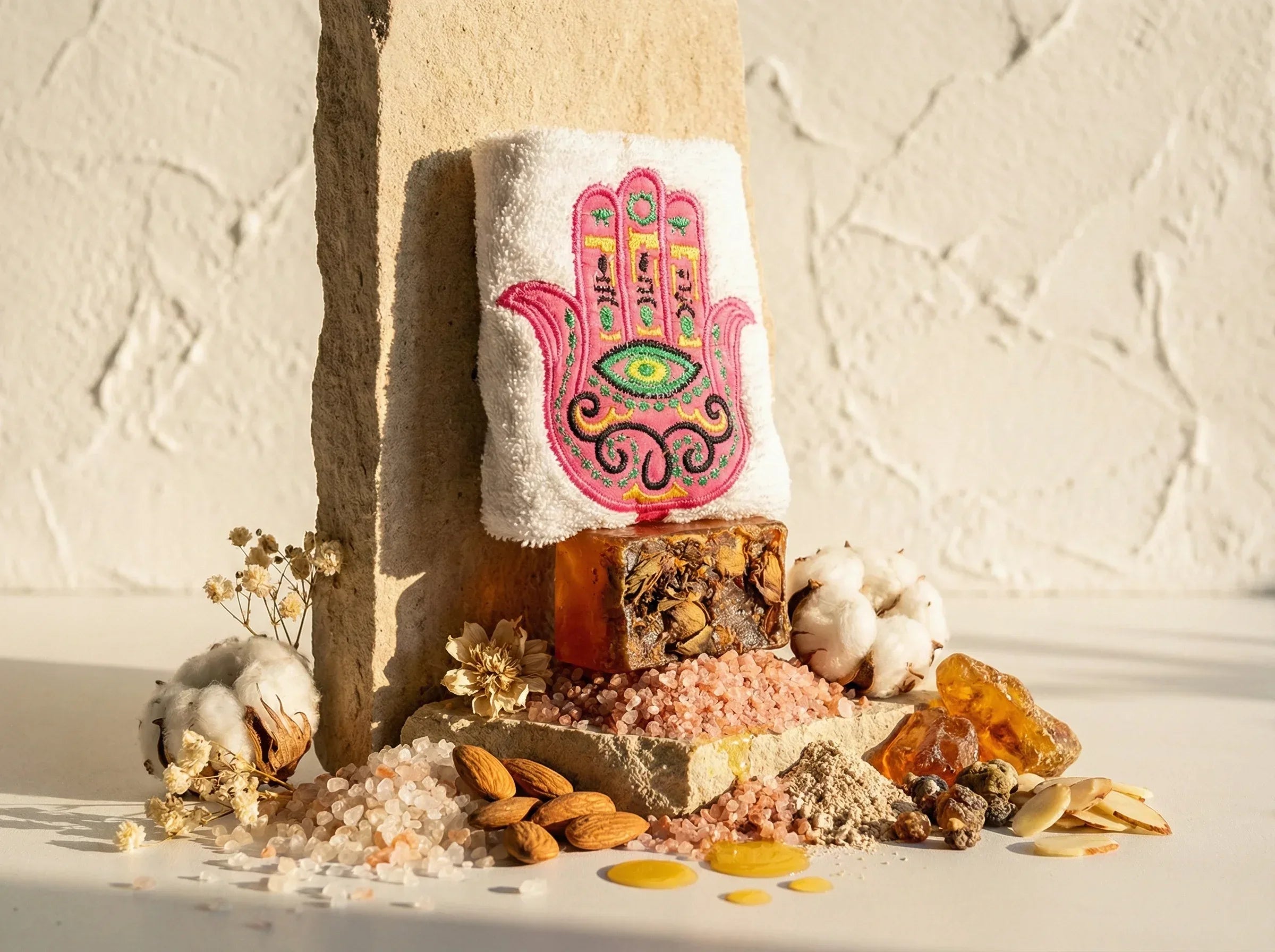 Coffret Rose & Main de Fatima - Harmonie & Protection - Essences Agape 5646155