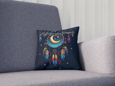 Coussin attrape rêve, housse salon canapé motif, méditation religieux - Essences Agape 74463740