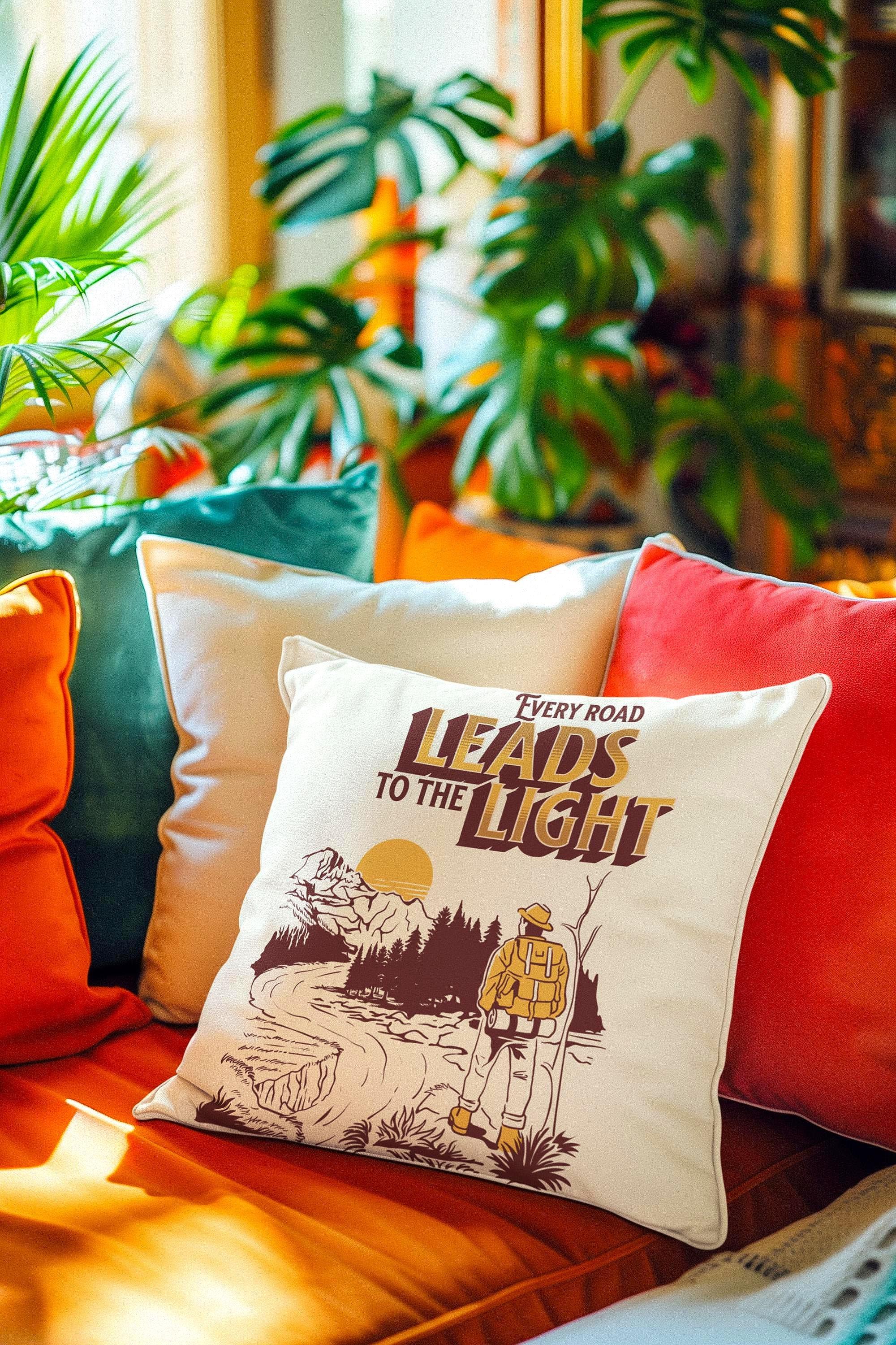 Coussin chemin de vie, coussin salon canapé, housse imprimé cadeau - Essences Agape 48247520