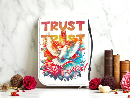 Couverture de Bible chrétienne, housse livre sacré personnalisée Dieu - Essences Agape 88103007