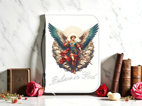 Couverture de Bible chrétienne personnalisée, housse livre sacré ange - Essences Agape 67919357