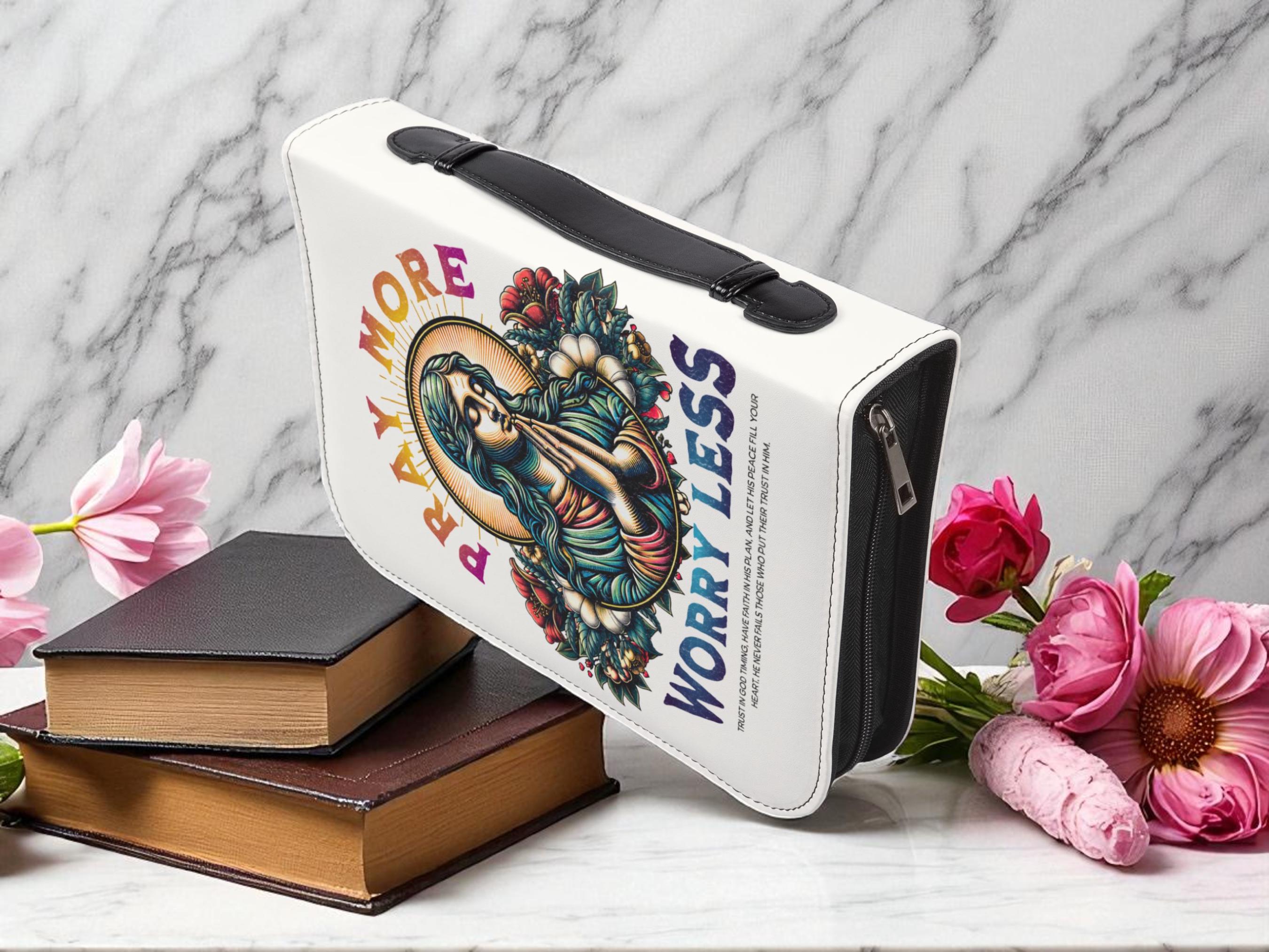 Couverture de Bible chrétienne personnalisée, étui louange et prière - Essences Agape 318632