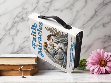 Couverture de Bible chrétienne , étui personnalisée livre religieux - Essences Agape 5062514