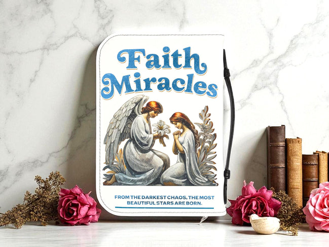 Couverture de Bible chrétienne , étui personnalisée livre religieux - Essences Agape 52256279