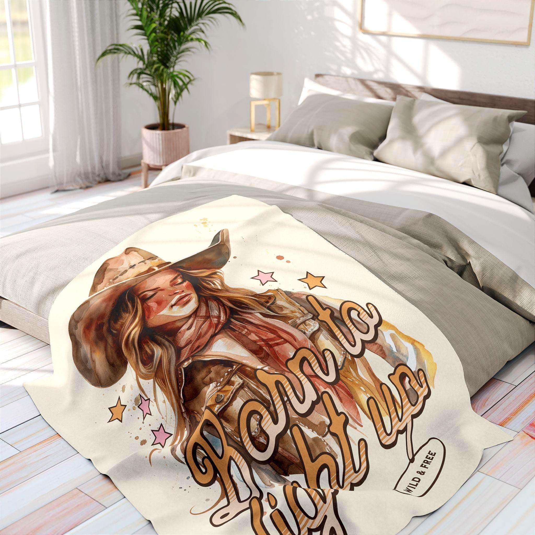 Couverture polaire chaude féminisme, plaid salon canapé imprimé - Essences Agape 61473009