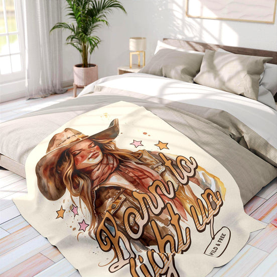 Couverture polaire chaude féminisme, plaid salon canapé imprimé - Essences Agape 61473009