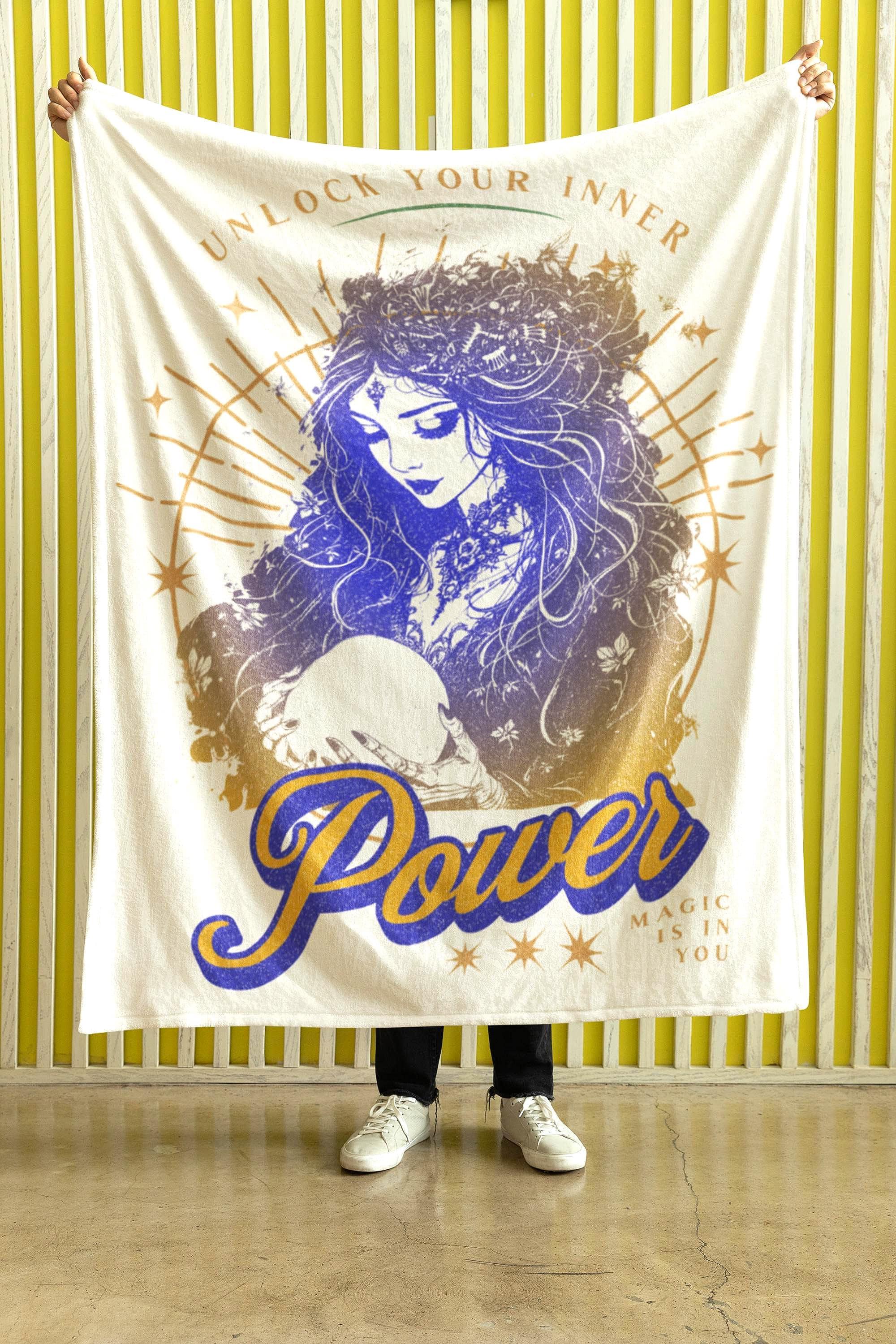 Couverture polaire chaude, sorcière magie, plaid décoratif salon - Essences Agape 12670519