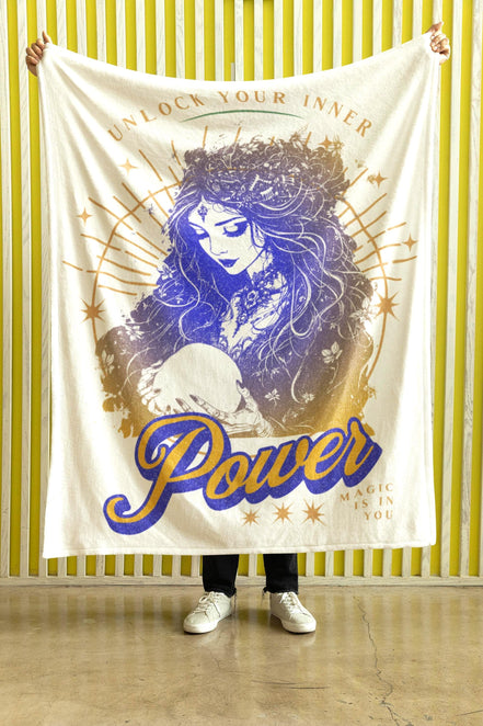 Couverture polaire chaude, sorcière magie, plaid décoratif salon - Essences Agape 12670519