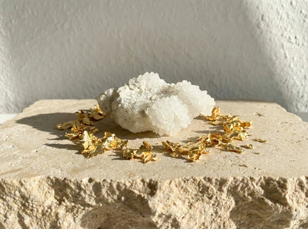 Cristaux et minéraux Calcite Orange Brute - Joie & Amplification Or - Essences Agape 52923274