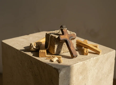 Croix Palo Santo - Ancrage Sacré & Talisman de Protection - Essences Agape 80681005