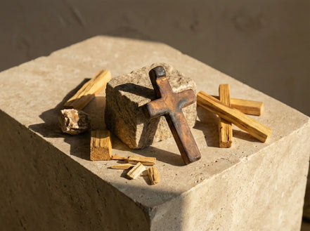 Croix Palo Santo - Ancrage Sacré & Talisman de Protection - Essences Agape 86292052