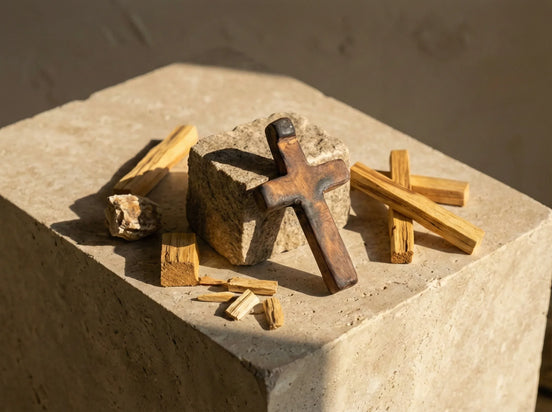 Croix Palo Santo - Ancrage Sacré & Talisman de Protection - Essences Agape 86292052