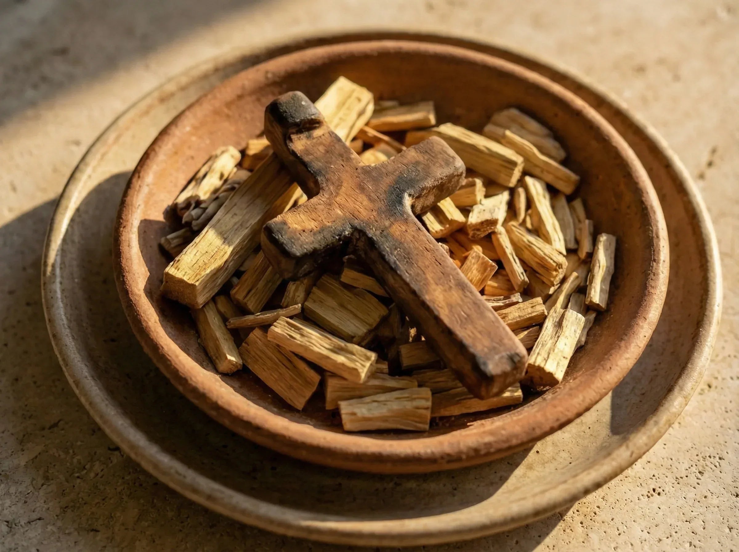 Croix Palo Santo - Ancrage Sacré & Talisman de Protection - Essences Agape 18324504