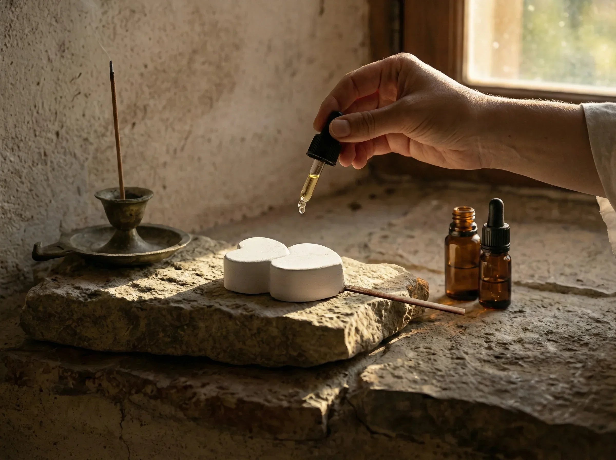 Diffuseur artisanal Gypse & Sable - Sérénité & Diffusion Sacrée - Essences Agape 8124108