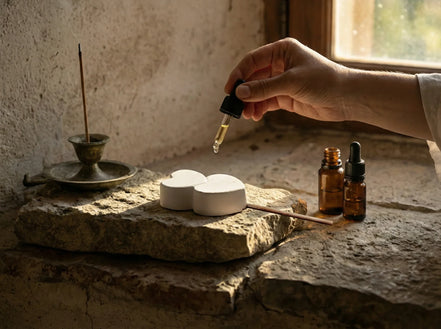 Diffuseur artisanal Gypse & Sable - Sérénité & Diffusion Sacrée - Essences Agape 8124108