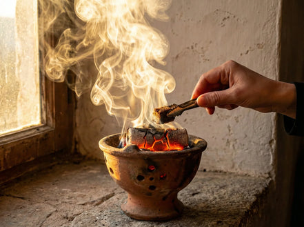 Encens Bakhoor Doukhoun Oud & Musc - Nuit Sacrée et Mystère Divin - Essences Agape 71478466