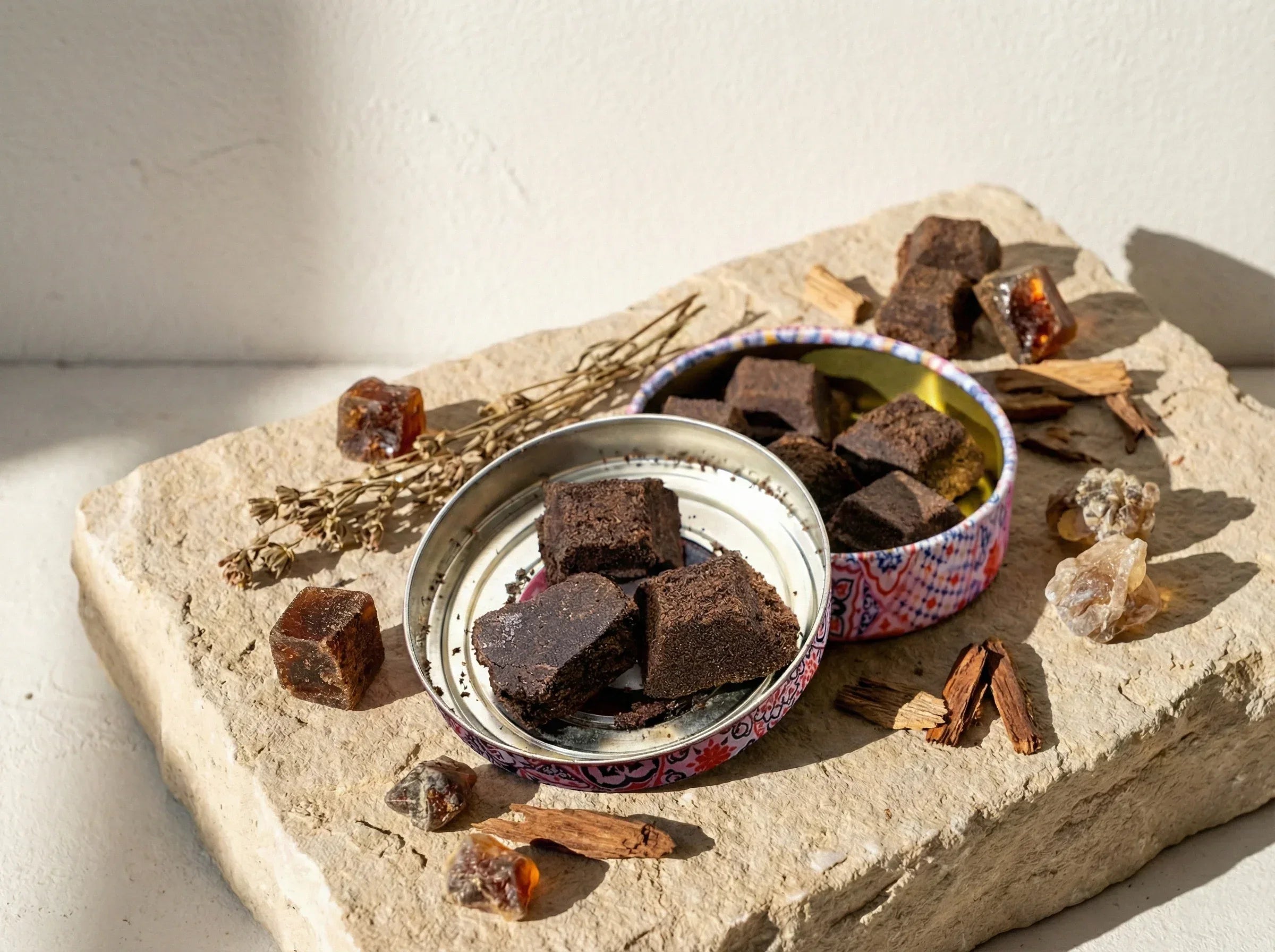 Encens Bakhoor Doukhoun Oud & Musc - Nuit Sacrée et Mystère Divin - Essences Agape 15552883