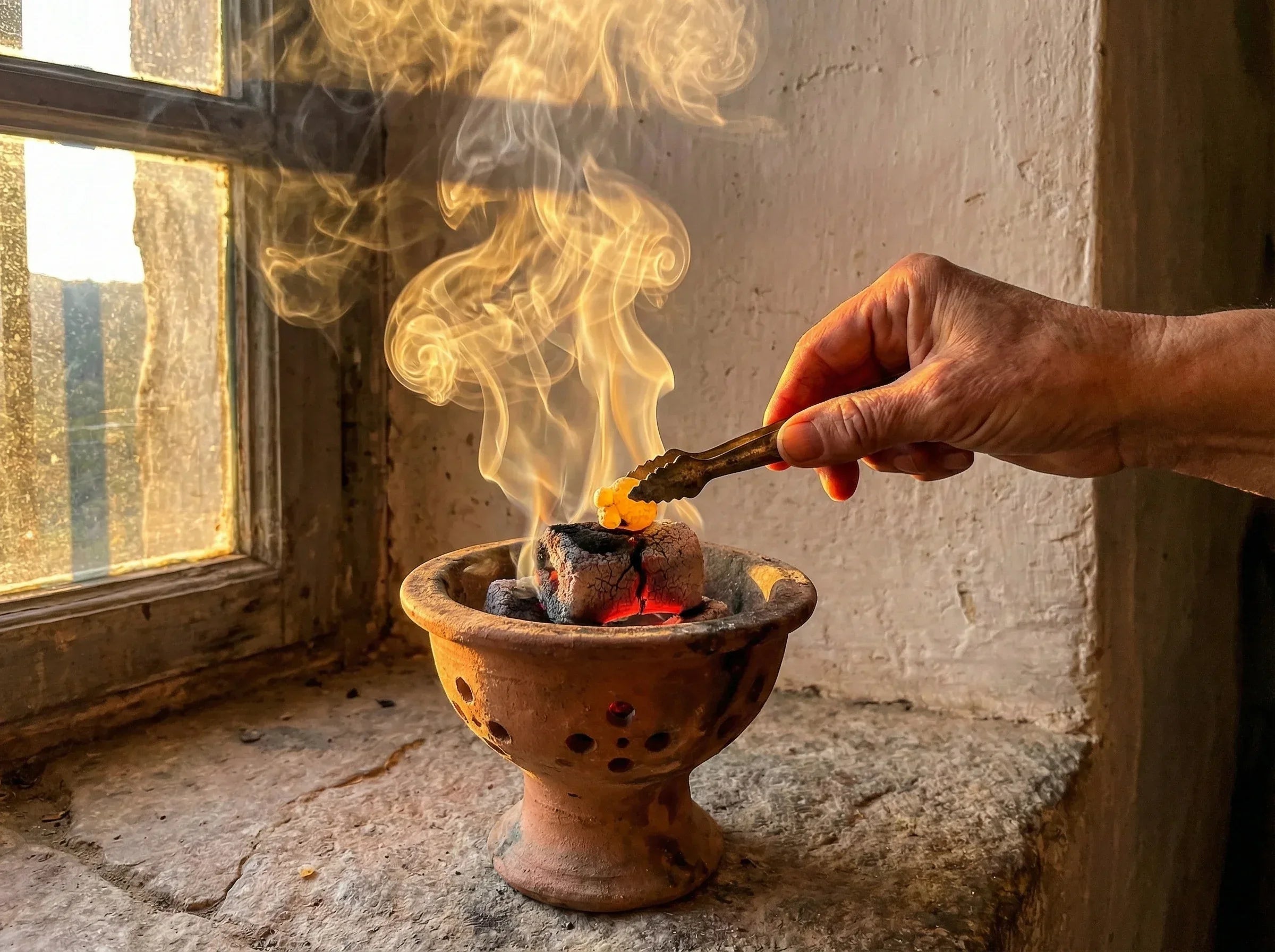 Encens Bakhoor Doukhoun Sauge pure - Rituel Sacré de Haute Pureté - Essences Agape 96098832