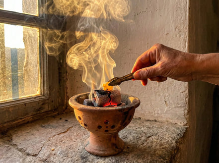 Encens Bakhoor Doukhoun Sauge pure - Rituel Sacré de Haute Pureté - Essences Agape 96098832