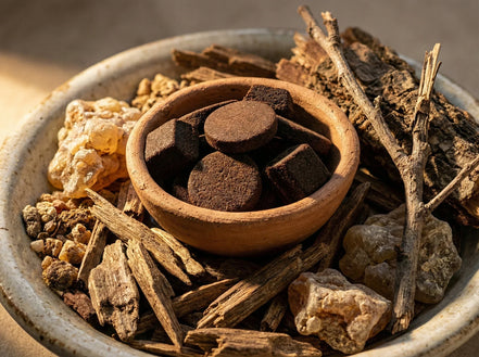 Encens Bakhoor Doukhoun lot Oud & Louban - Ancrage et Protection Or - Essences Agape 33707253