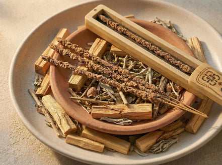 Encens Sacrés Palo Santo Voyage - Sérénité Nomade & Bois Pur & Or - Essences Agape 76828907