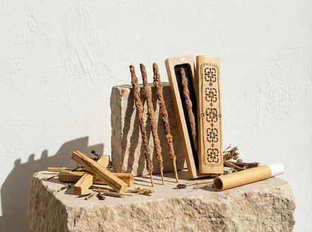 Encens Sacrés Palo Santo Voyage - Sérénité Nomade & Bois Pur & Or - Essences Agape 10012173