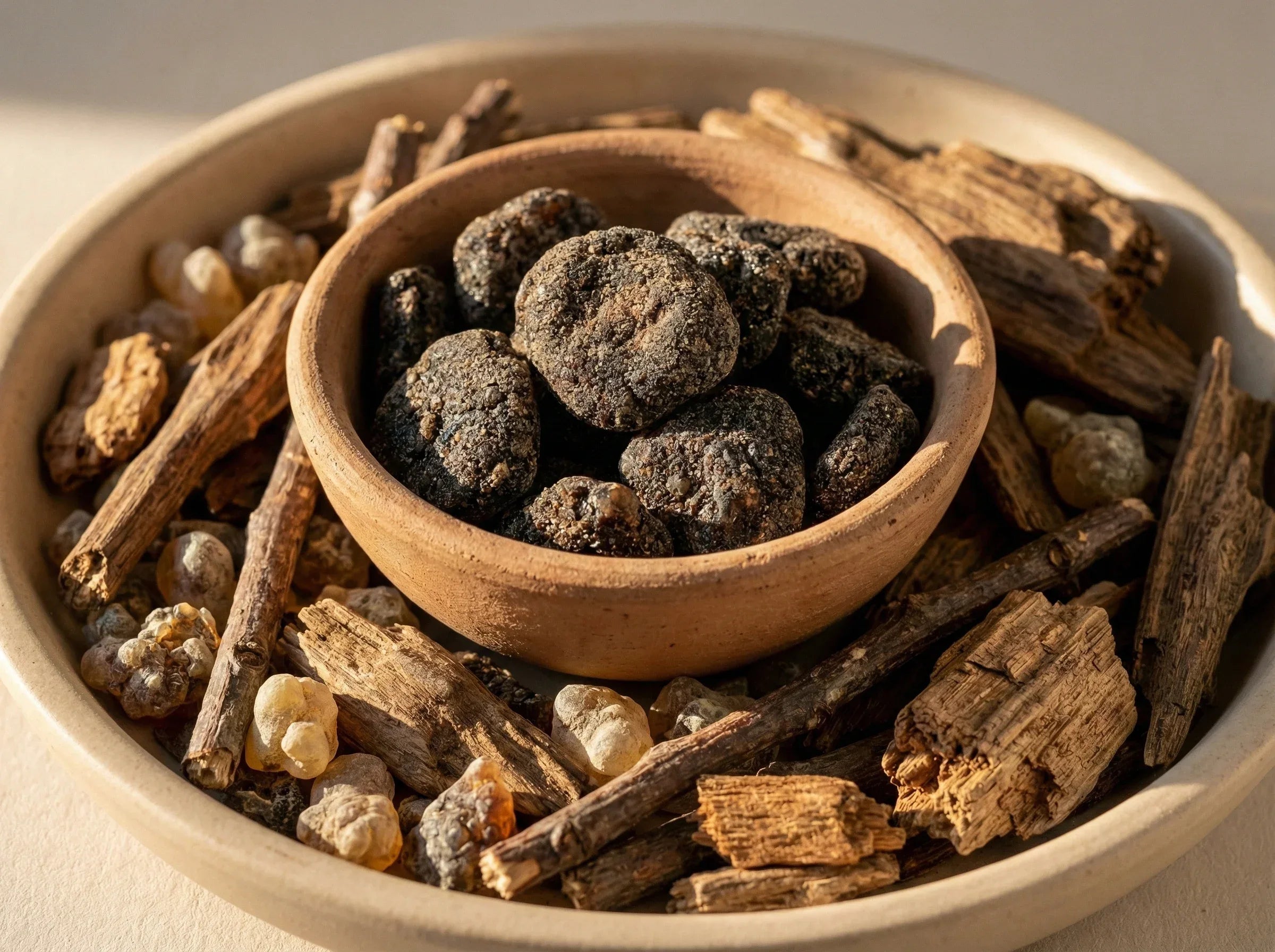 Encens à brûler Doukhoun sur charbon Oud & Musc - Purification Zen - Essences Agape 93789653