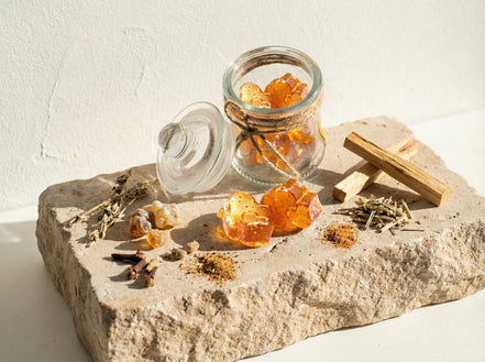 Encens à brûler sur charbon Palo Santo, musc & myrrh - Guérison Zen - Essences Agape 9254729