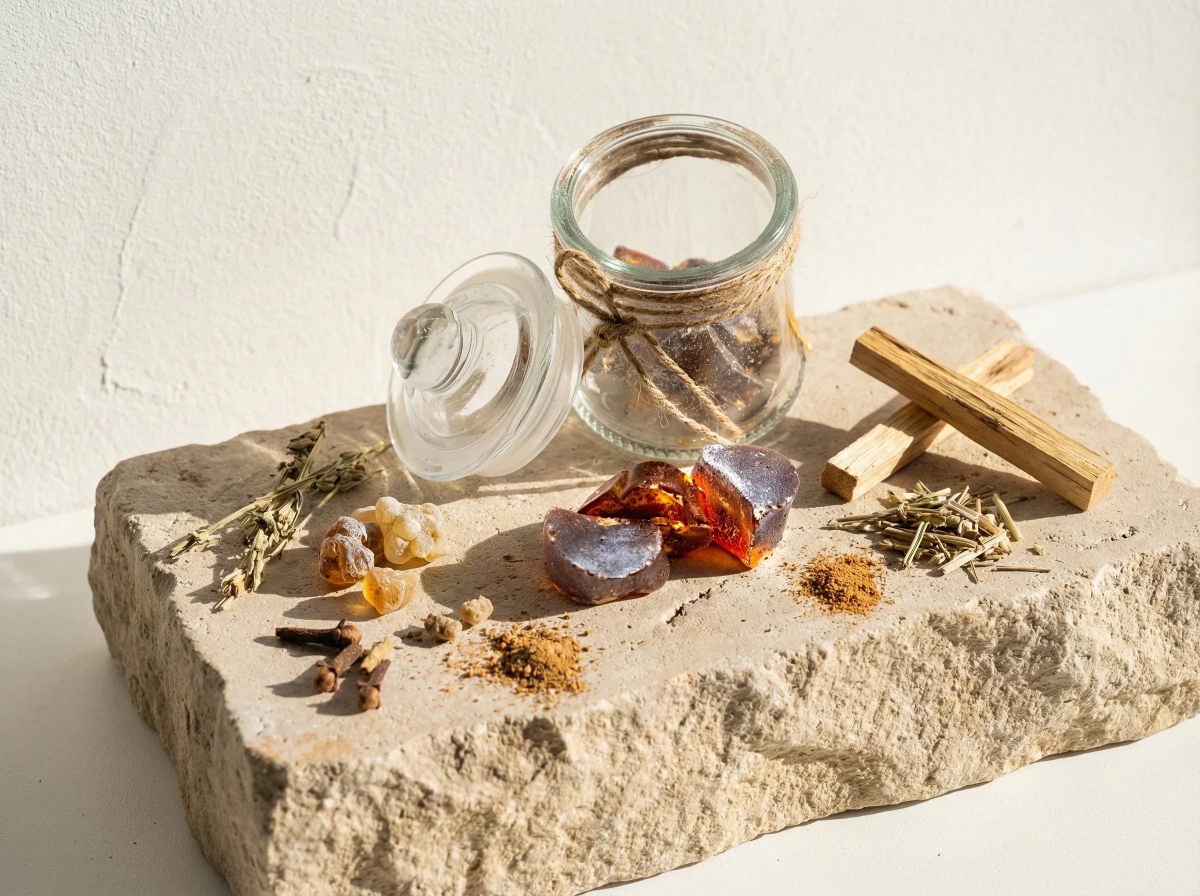 Encens à brûler sur charbon Palo Santo, musc & myrrh - Guérison Zen - Essences Agape 45403285