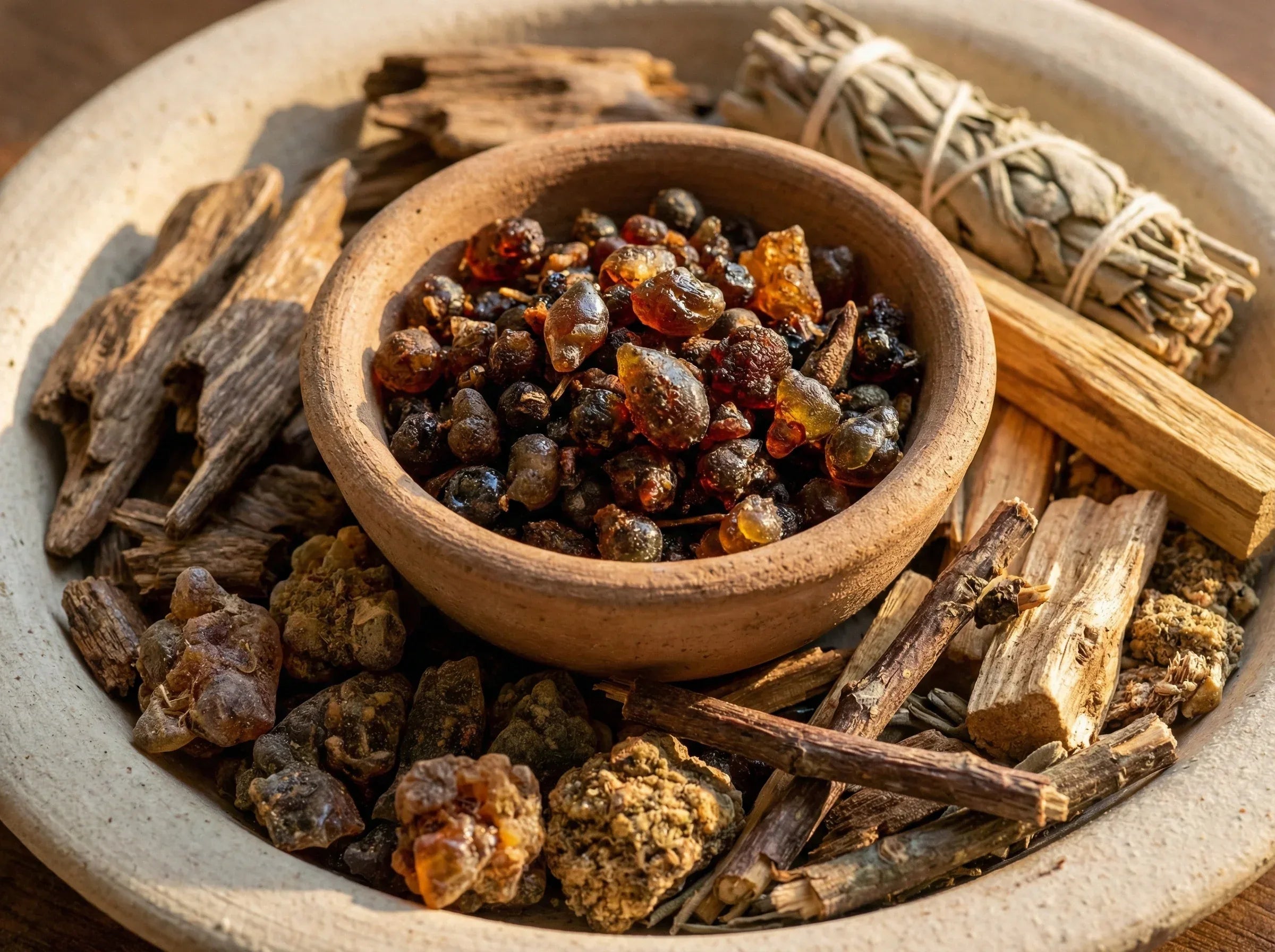 Encens brut Doukhoun Myrrh & Oud - Guérison intérieure - Essences Agape 21994562