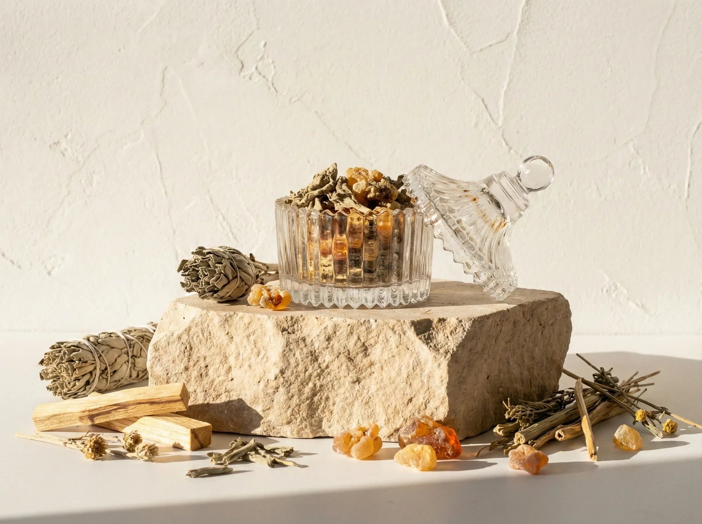 Encens pour purification maison Sauge & Palo Santo - Équilibre Zen - Essences Agape 5532300