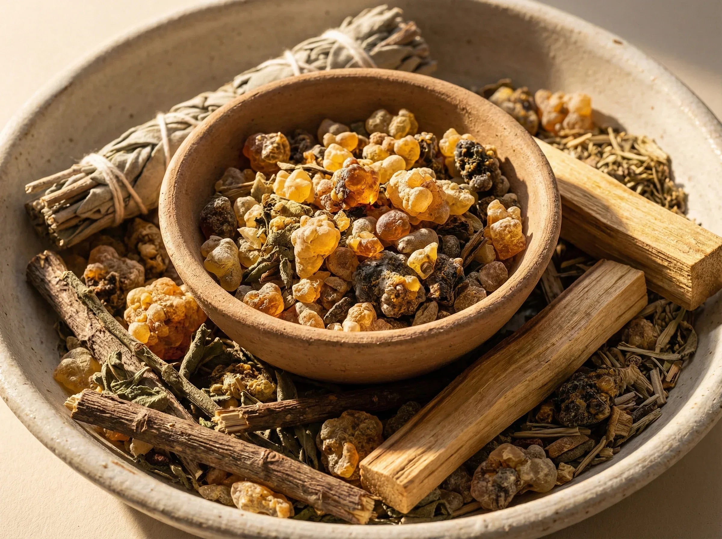 Encens pour purification maison Sauge & Palo Santo - Équilibre Zen - Essences Agape 53976419