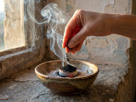 Encens purification maison Doukhoun Louban Noir Absolu - Protection - Essences Agape 73141615