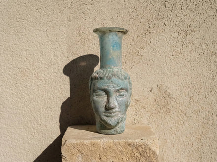 Fiole romaine Tête Bleue Janus - Gardien des Rêves - Essences Agape 13634377