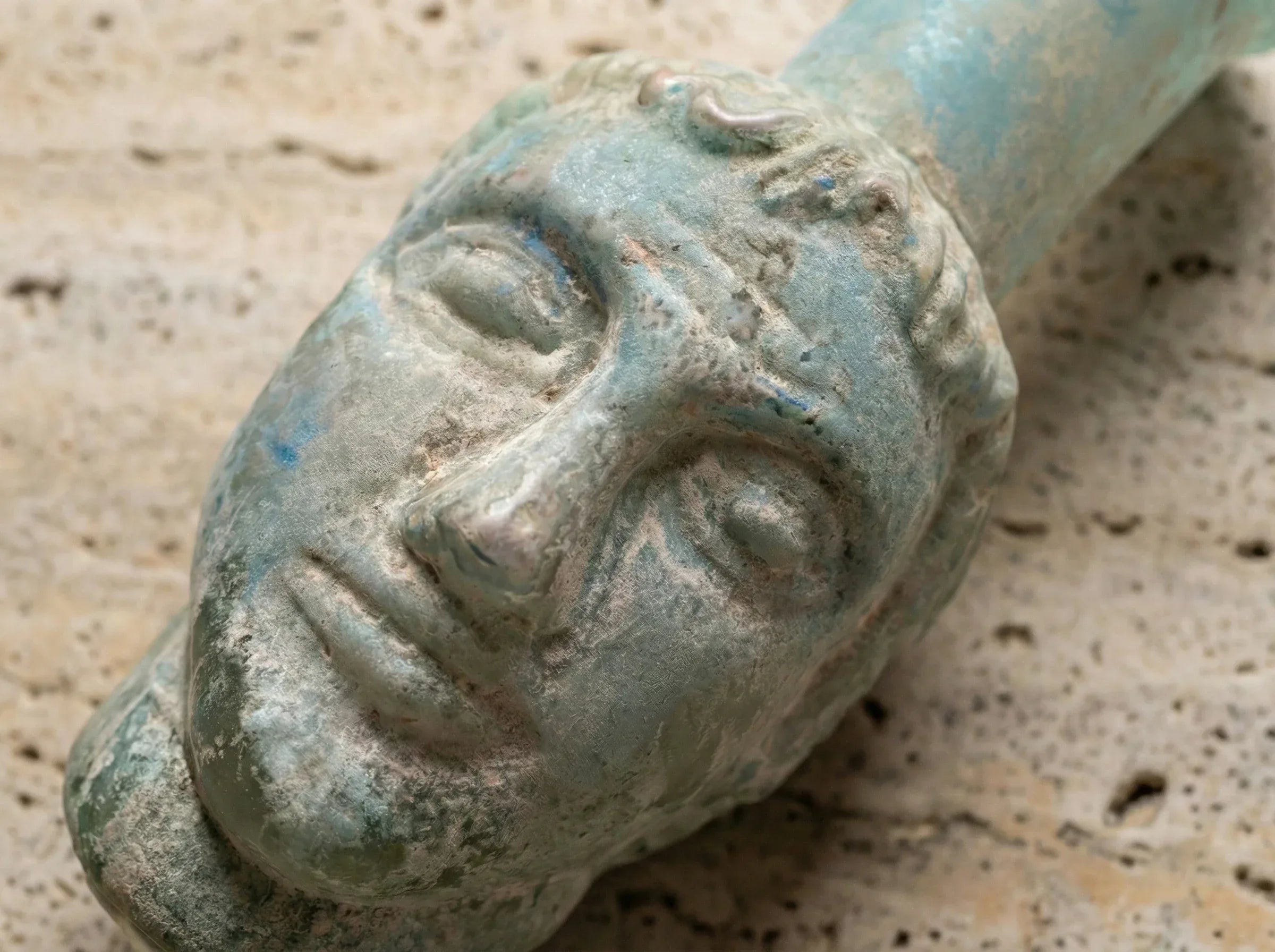 Fiole romaine Tête Bleue Janus - Gardien des Rêves - Essences Agape 54141789