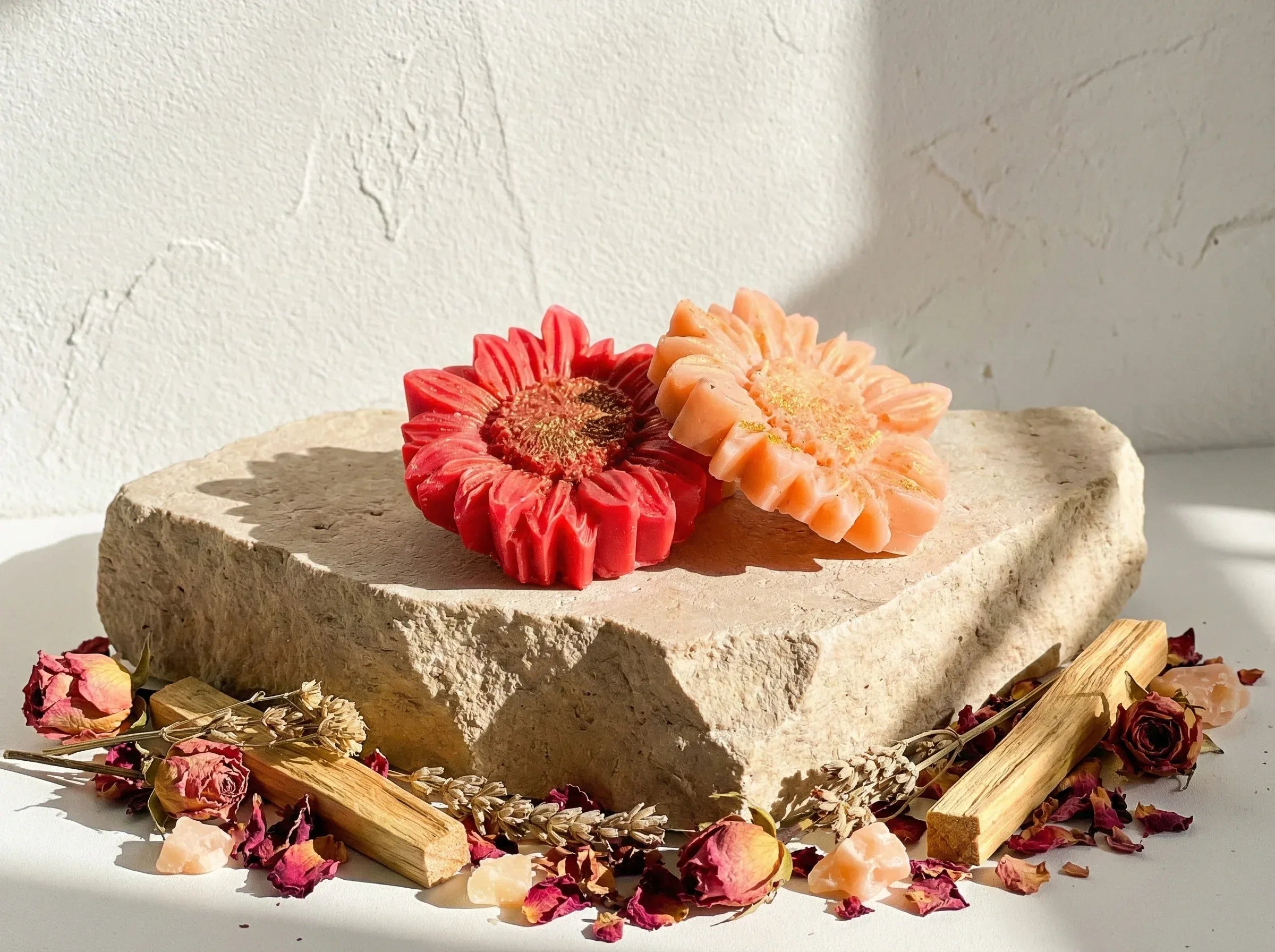 Fondant bougie naturel Palo Santo & Hibiscus - Joie Sacrée et Lumière - Essences Agape 87062498