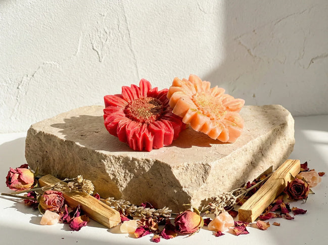 Fondant bougie naturel Palo Santo & Hibiscus - Joie Sacrée et Lumière - Essences Agape 87062498