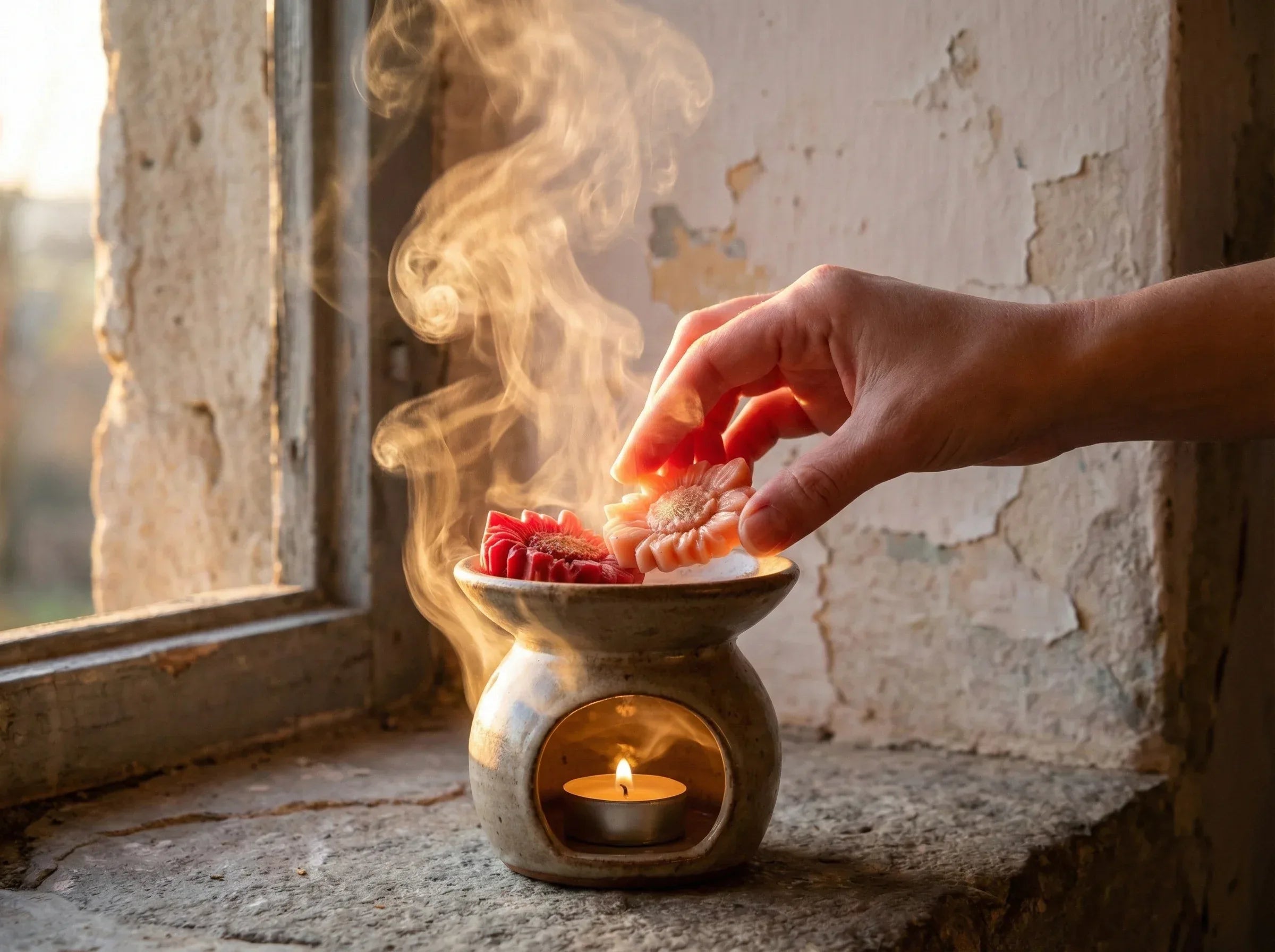 Fondant bougie naturel Palo Santo & Hibiscus - Joie Sacrée et Lumière - Essences Agape 74974877