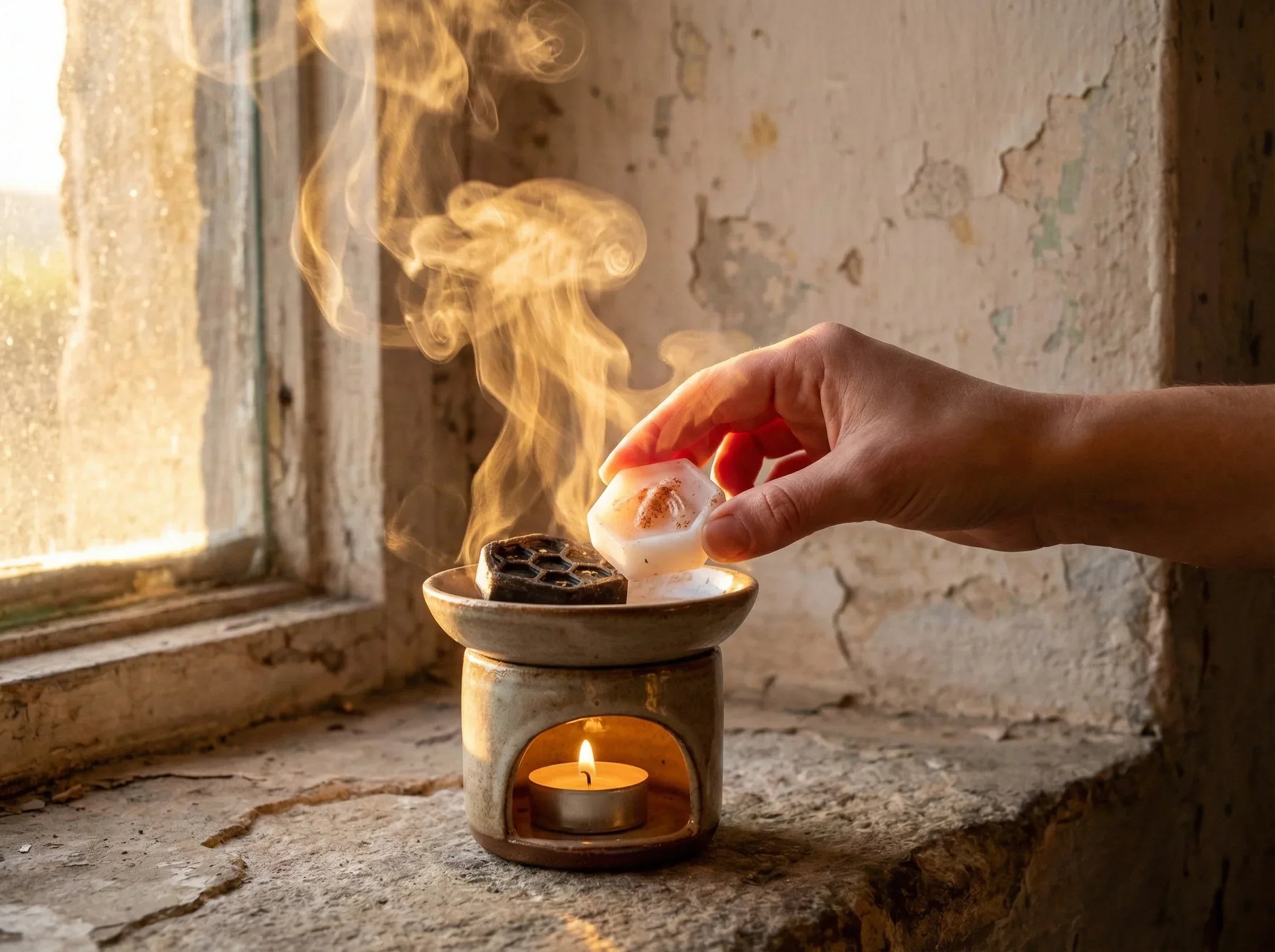 Fondant bruleur Bakhour Oud, Musc & Ambre - Chaleur & Or Mystique - Essences Agape 68004575