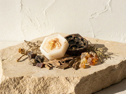 Fondant bruleur Bakhour Oud, Musc & Ambre - Chaleur & Or Mystique - Essences Agape 18282225