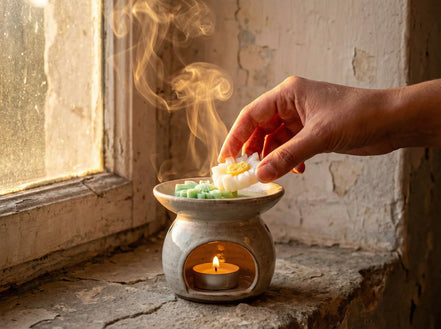 Fondant bruleur Bakhour Sauge & Rose - Purification & Coeur Ouvert - Essences Agape 85117827