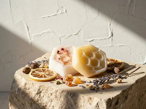 Fondant parfumé à fondre Citron & Ambre - Lumière & Éclat Solaire - Essences Agape 43781693