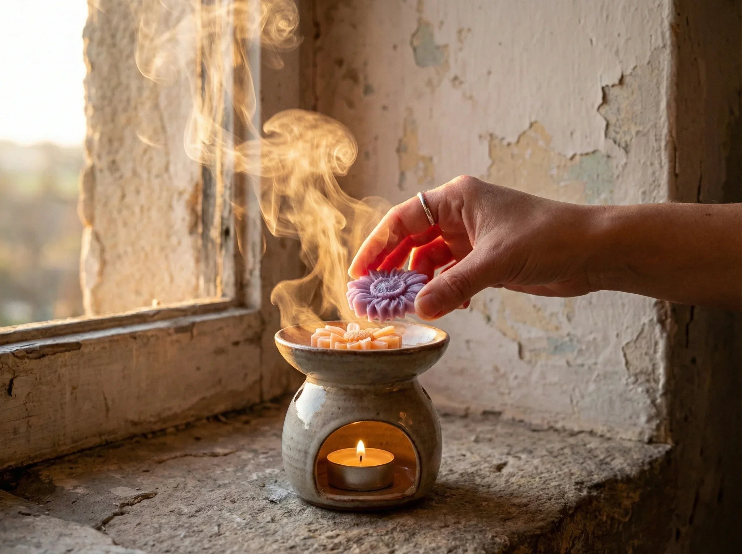 Fondant parfumé à fondre Rose & Lavande - Équilibre & Paix Intérieure - Essences Agape 52248264